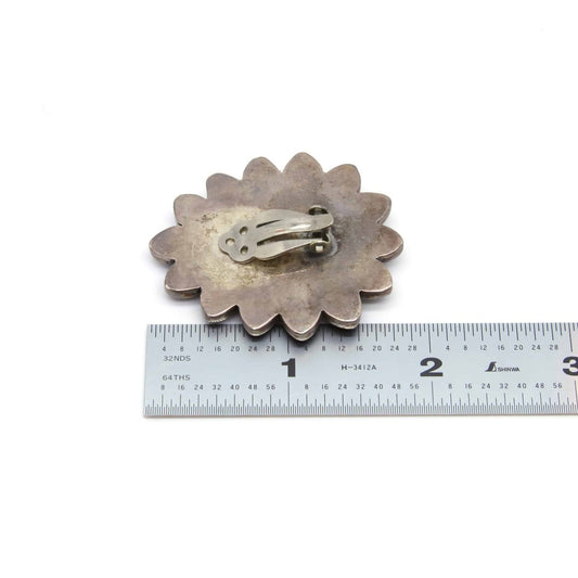 Jose Federico Pearl/Onyx/Silver Clip on Earrings