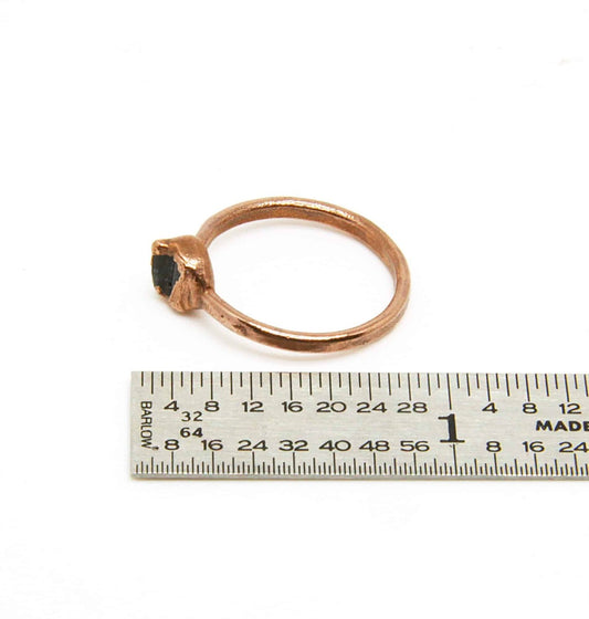 Tourmaline Electroformed Copper Ring