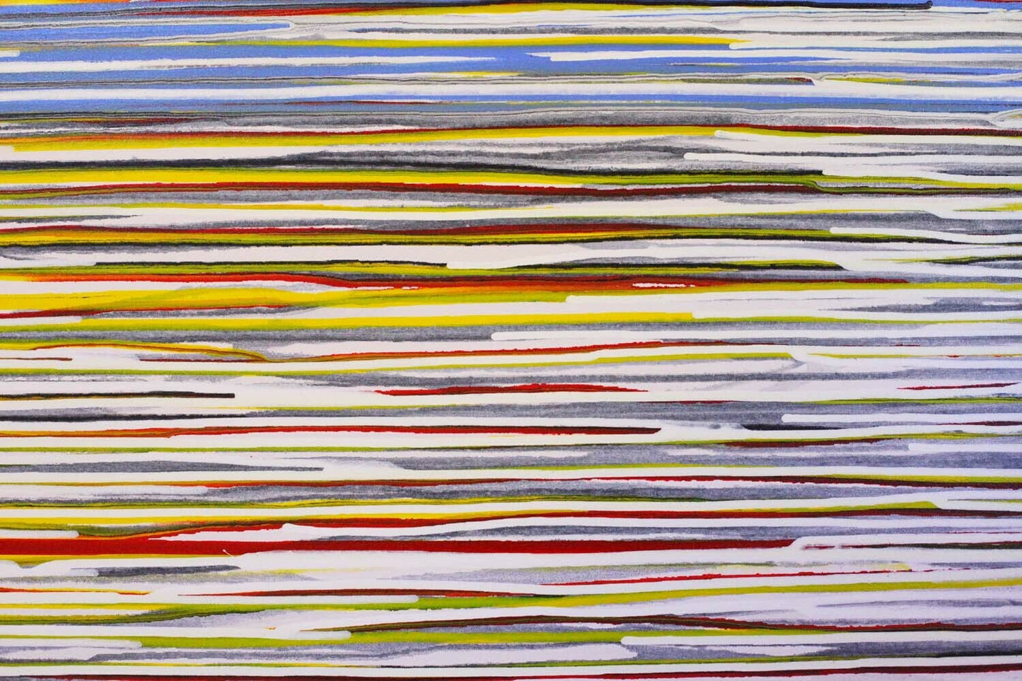 White, Red, Yellow Currents With Light Blue Rip