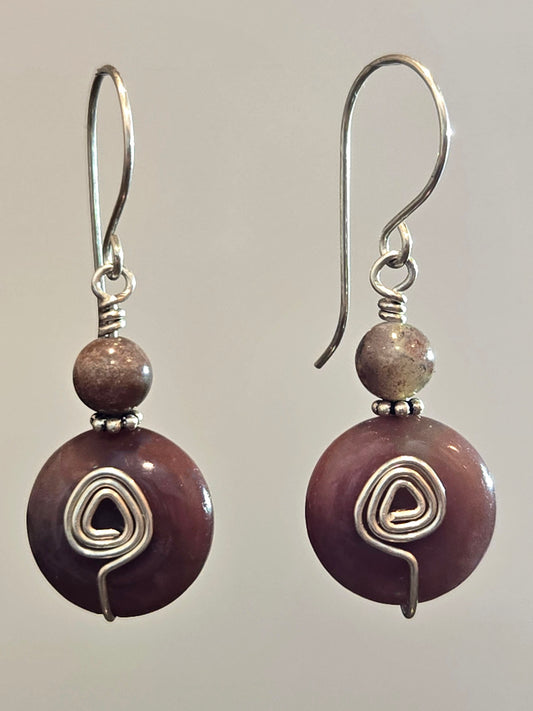Indian Agate Earrings