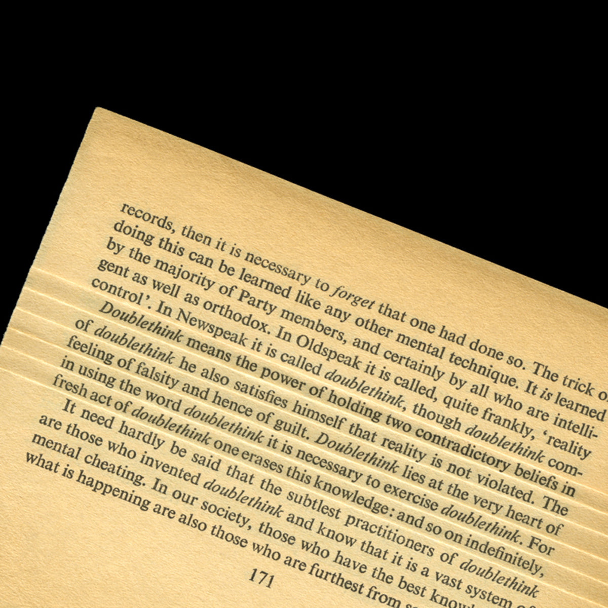 Doublethink, Nineteen Eighty-Four, George Orwell, 1949