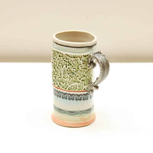 Red Bathing Suit Lady Cup with Gray Handle