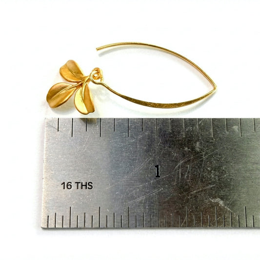 Vermeil Marquis Petite Branch Earrings