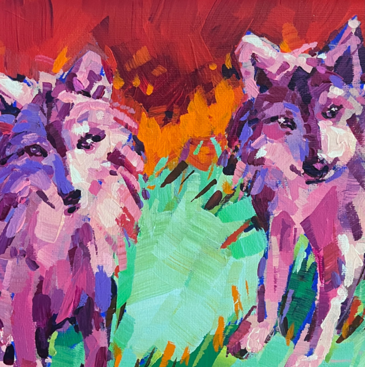 Wolves in Red