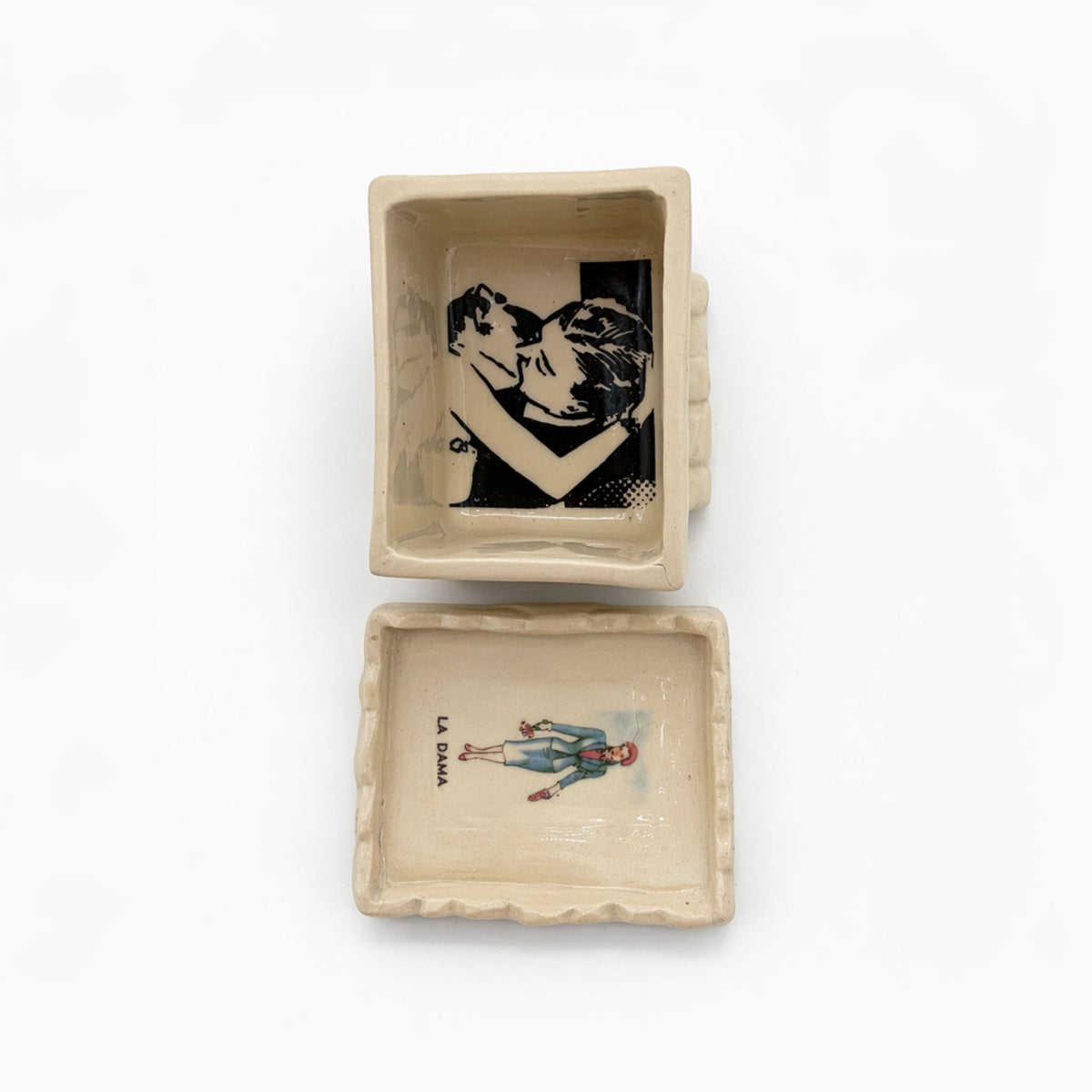 Small White Lidded Box
