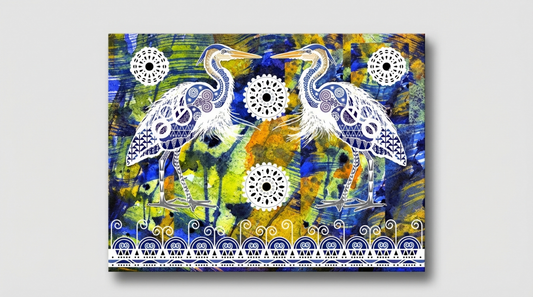 Double Great Blue Herons