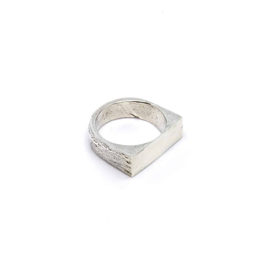 Signet Rectangle Silver Ring