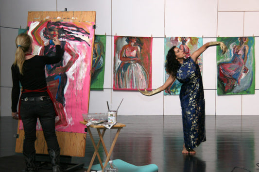 Anna Stump painting dancer