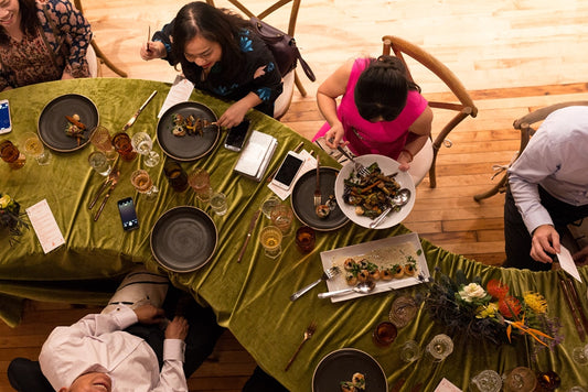 Dali-Dinner-Event-San-Diego-Sparks-Gallery-serpentine-table