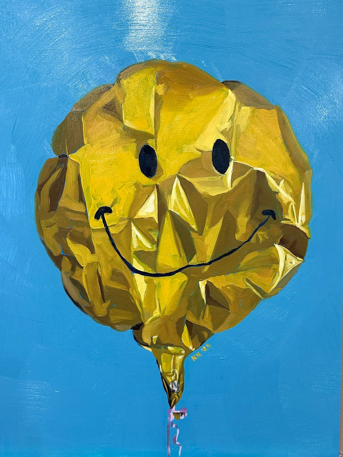 Katherine Kennedy, Feeling Deflated (but trying my best), 2025. Oil on canvas, 24 x 18.