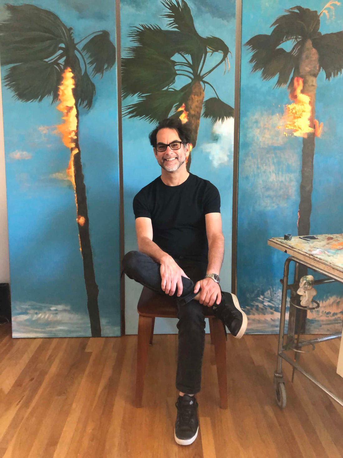 Perry VAsquez in studio