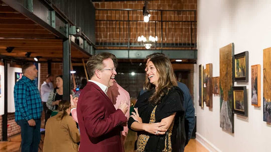 Patrons throw a birthday party at Sparks Gallery San Diego