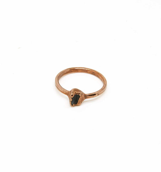 Tourmaline Electroformed Copper Ring