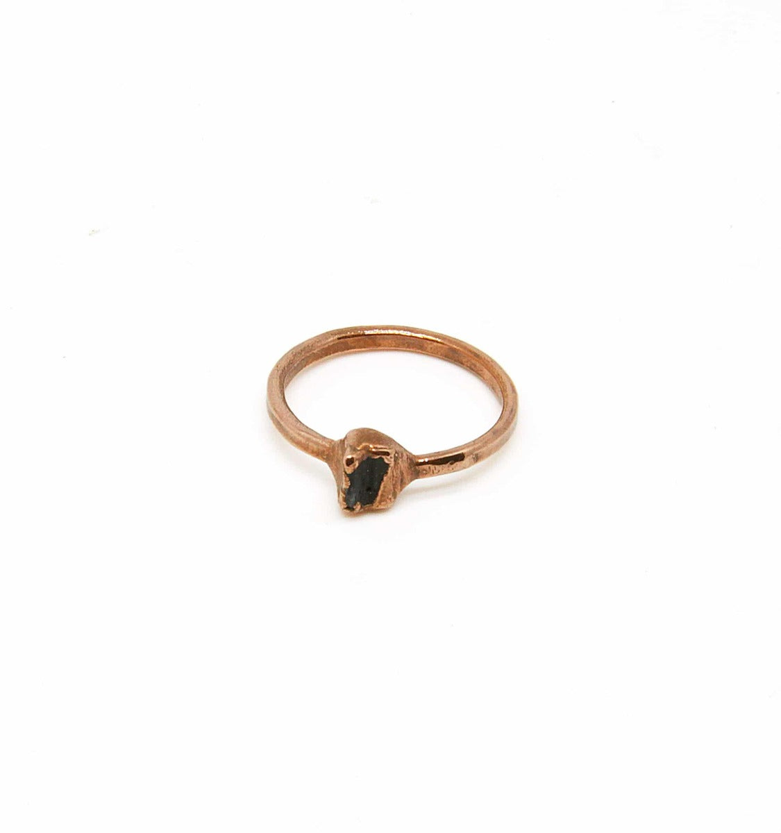 Tourmaline Electroformed Copper Ring