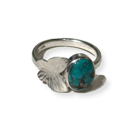 Turquoise Butterfly Ring