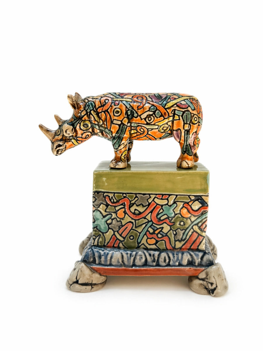 Rhino with Plinth