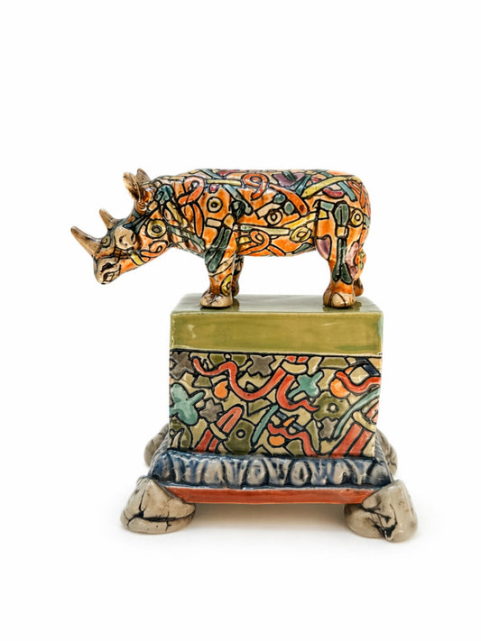 Rhino with Plinth