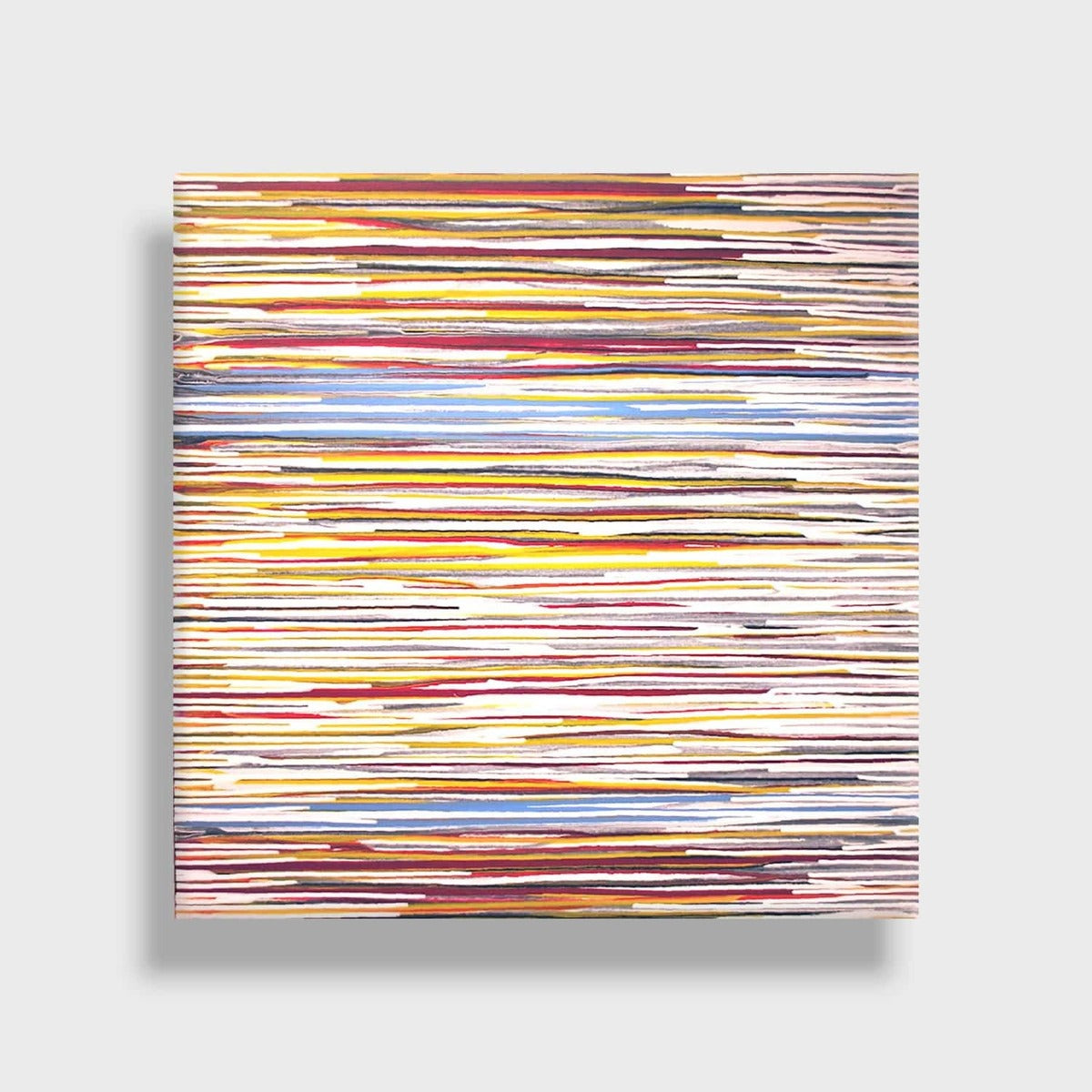 White, Red, Yellow Currents With Light Blue Rip