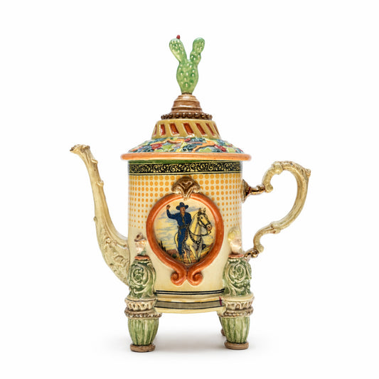 Large Teapot with Cactus Lid