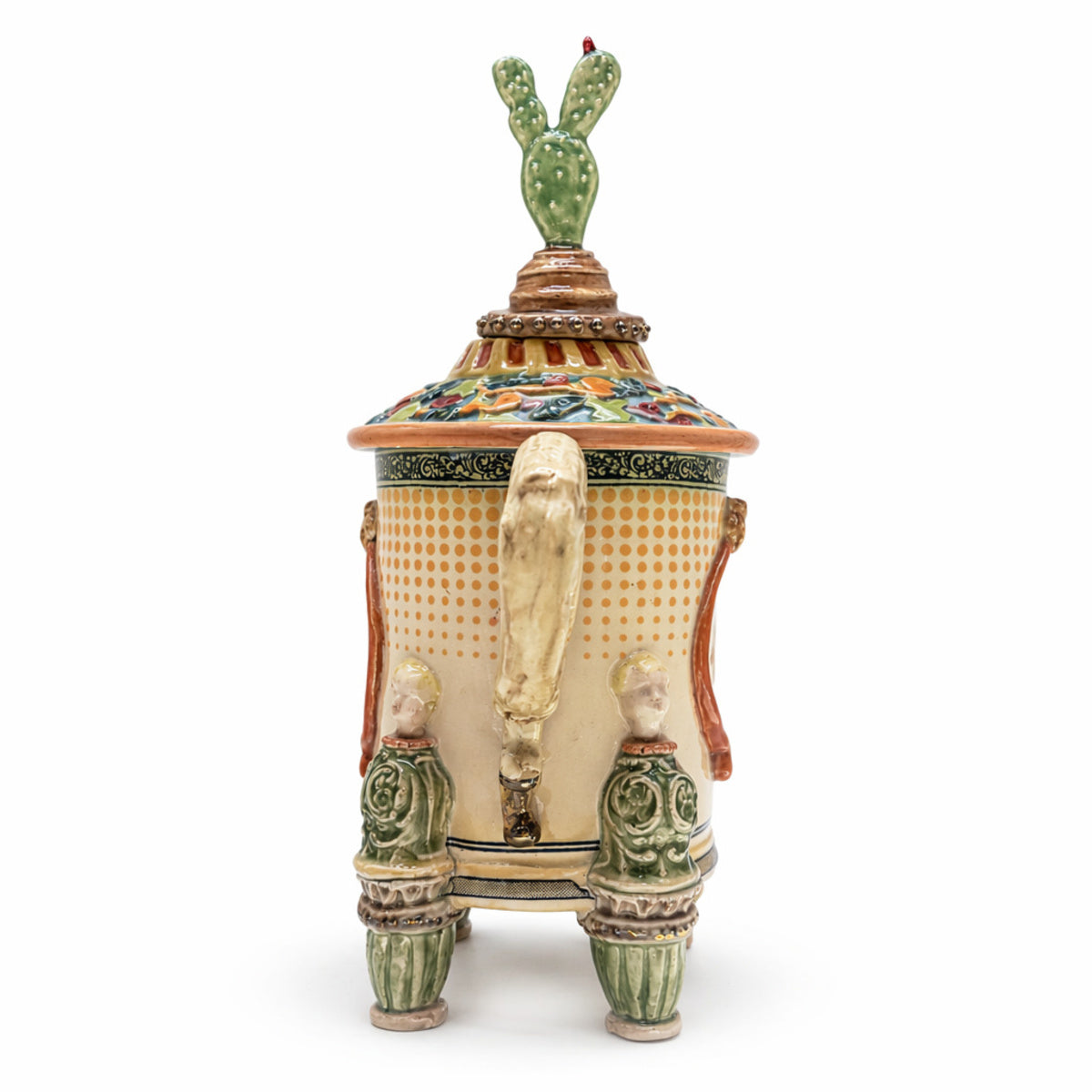 Large Teapot with Cactus Lid