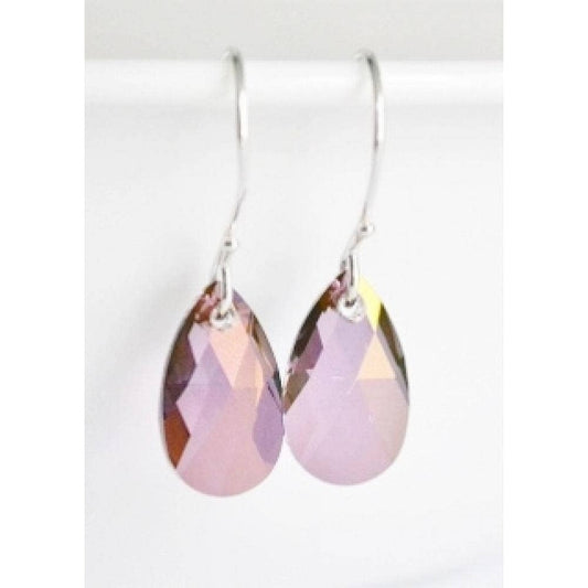 Purple Haze Crystal Briolette Earrings