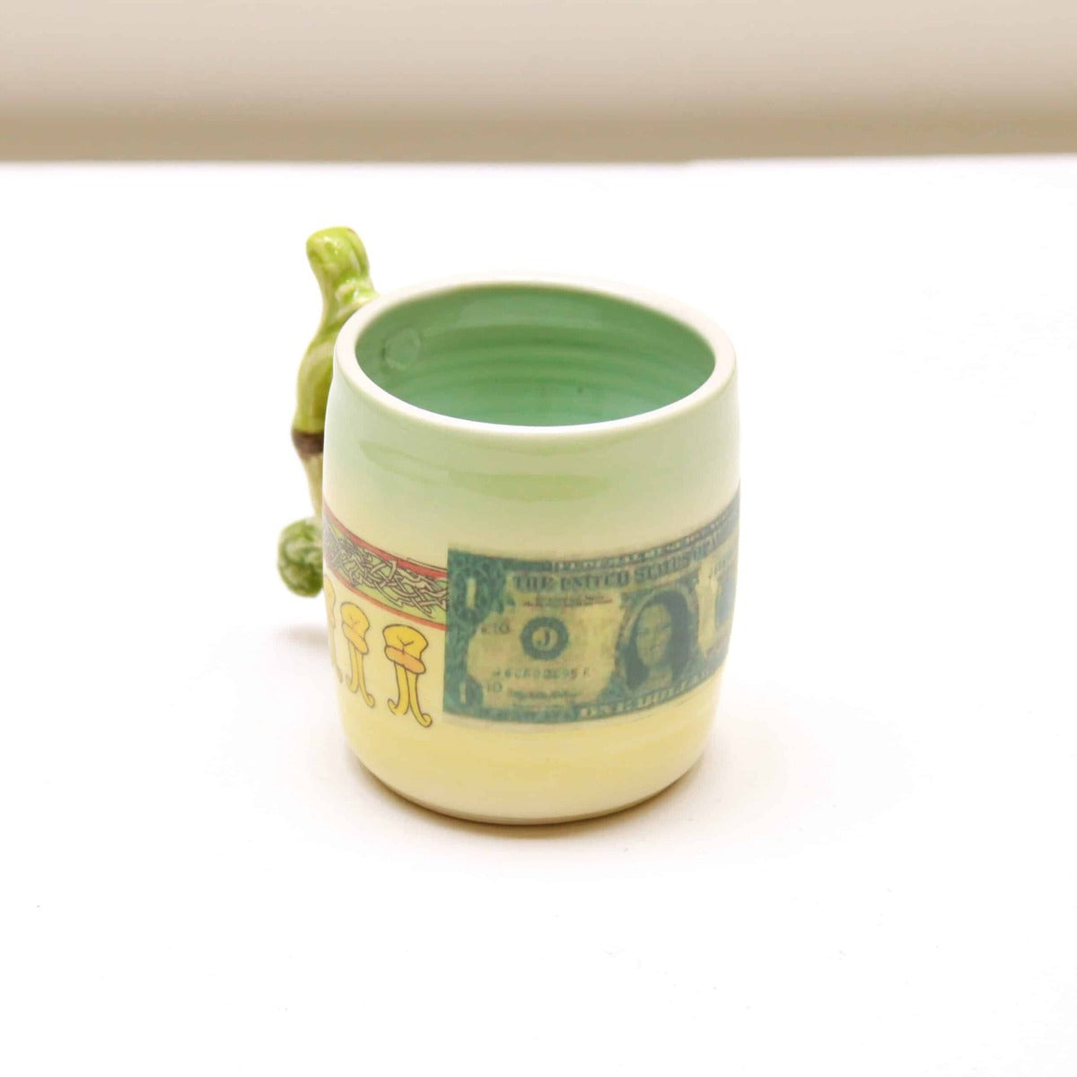 One Dollar Bill Cup with Handle