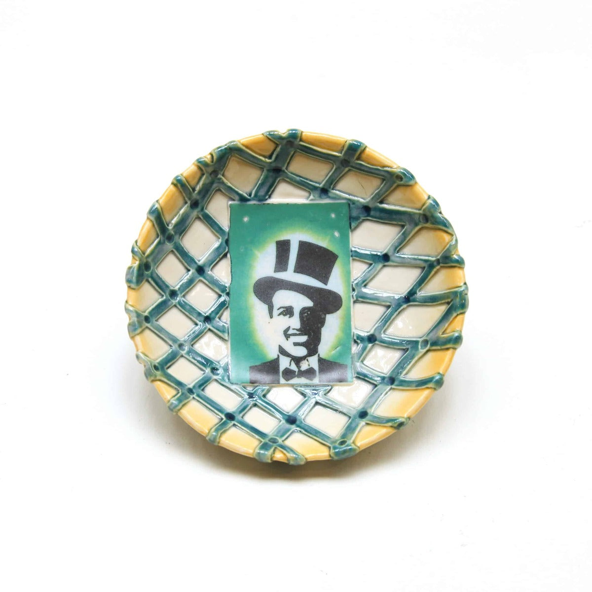 Gentlemen with a Hat Hanging Plate