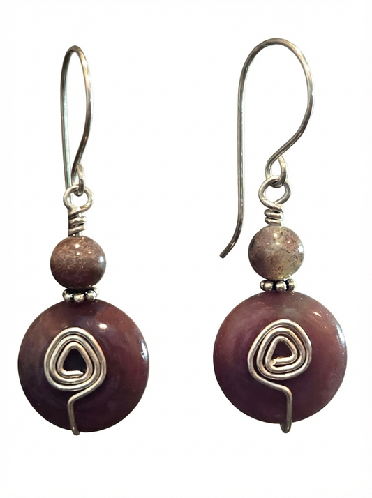 Indian Agate Earrings