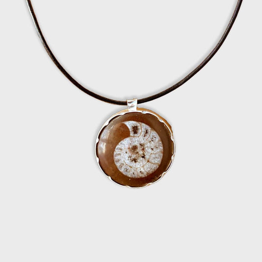 Ammonite Fossil Pendant