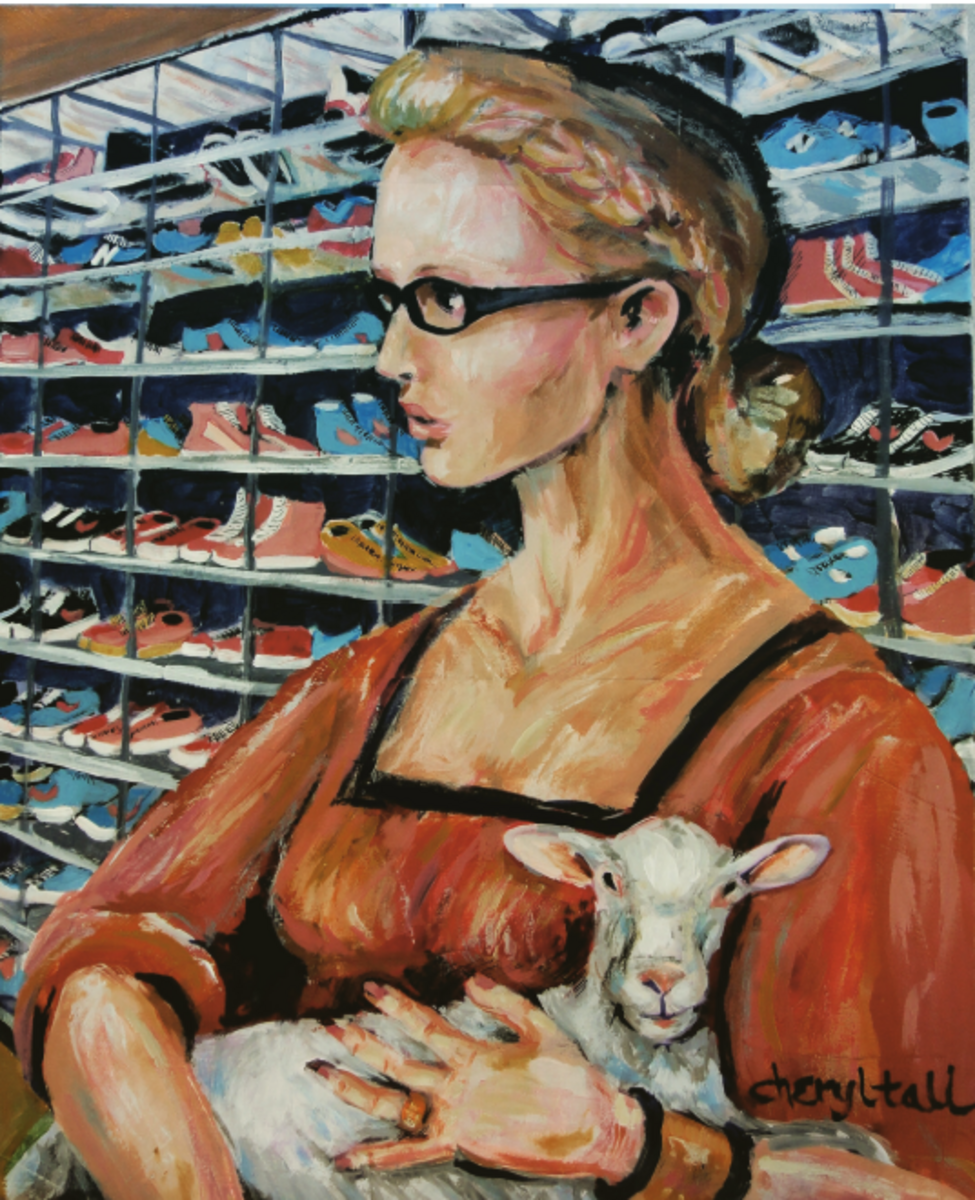 Girl with Lamb