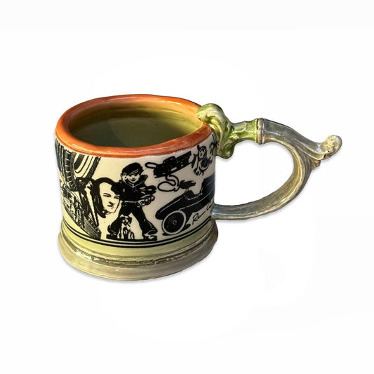 Cappuccino Cup with Grey Handle