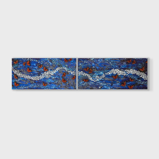 Midnight Blue (Diptych)