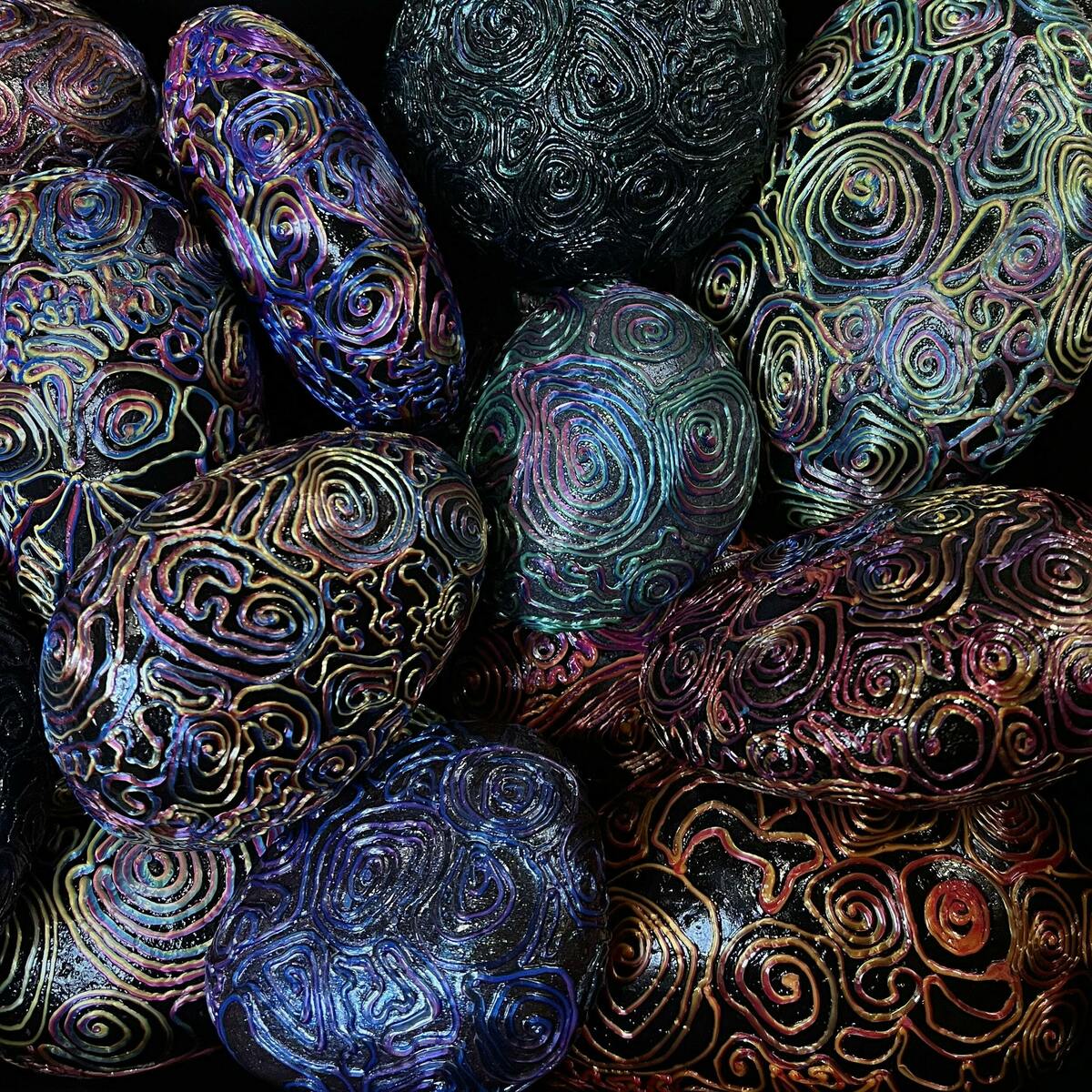 Whimsical Hand Embellished Stones