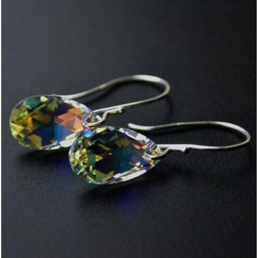 Crystal Briolette Earrings - Crystal