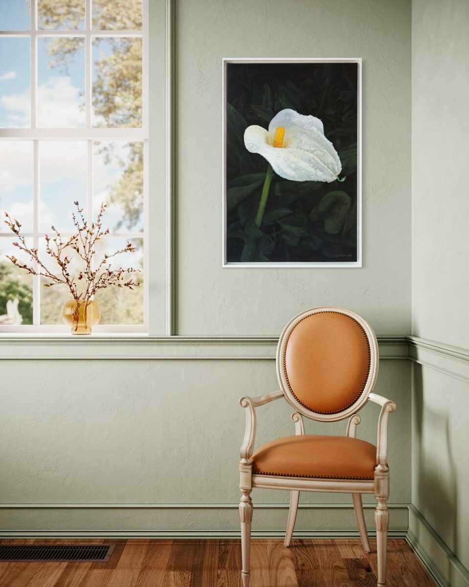 Misted Calla Lilly One