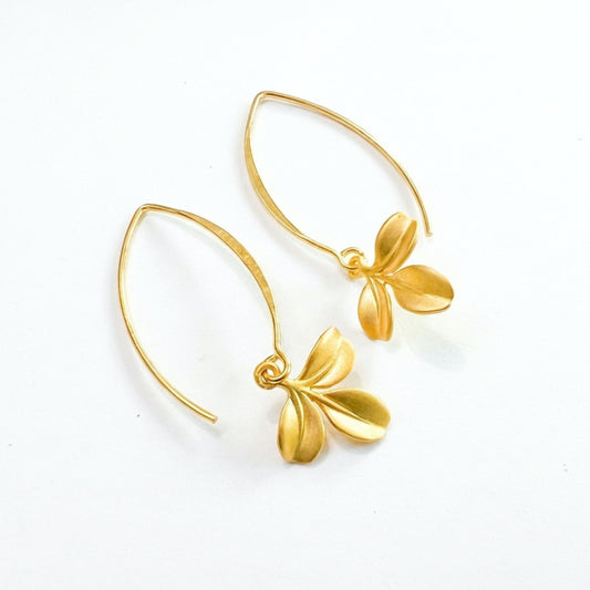 Vermeil Marquis Petite Branch Earrings