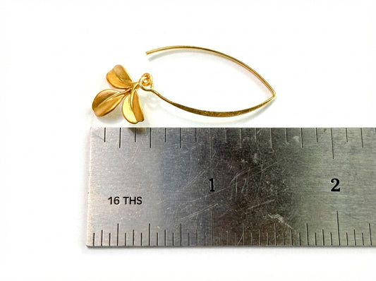 Vermeil Marquis Petite Branch Earrings