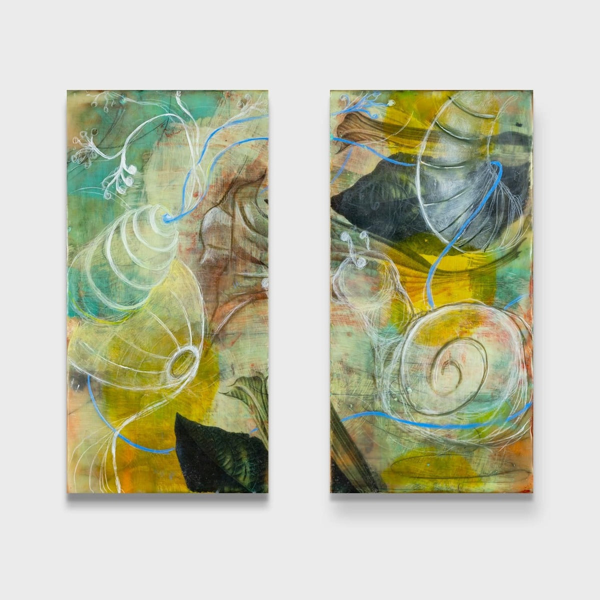 Growth at a Snails Pace (Diptych)