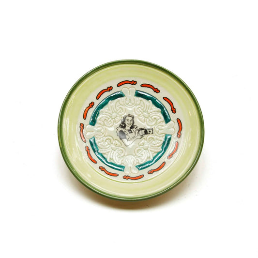 Lady with Dollar Bill Hanging Plate