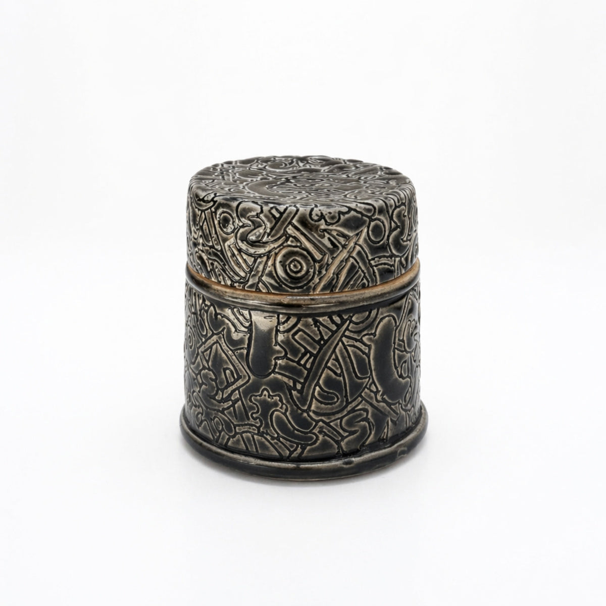 Black Small Lidded Container