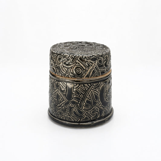 Black Small Lidded Container