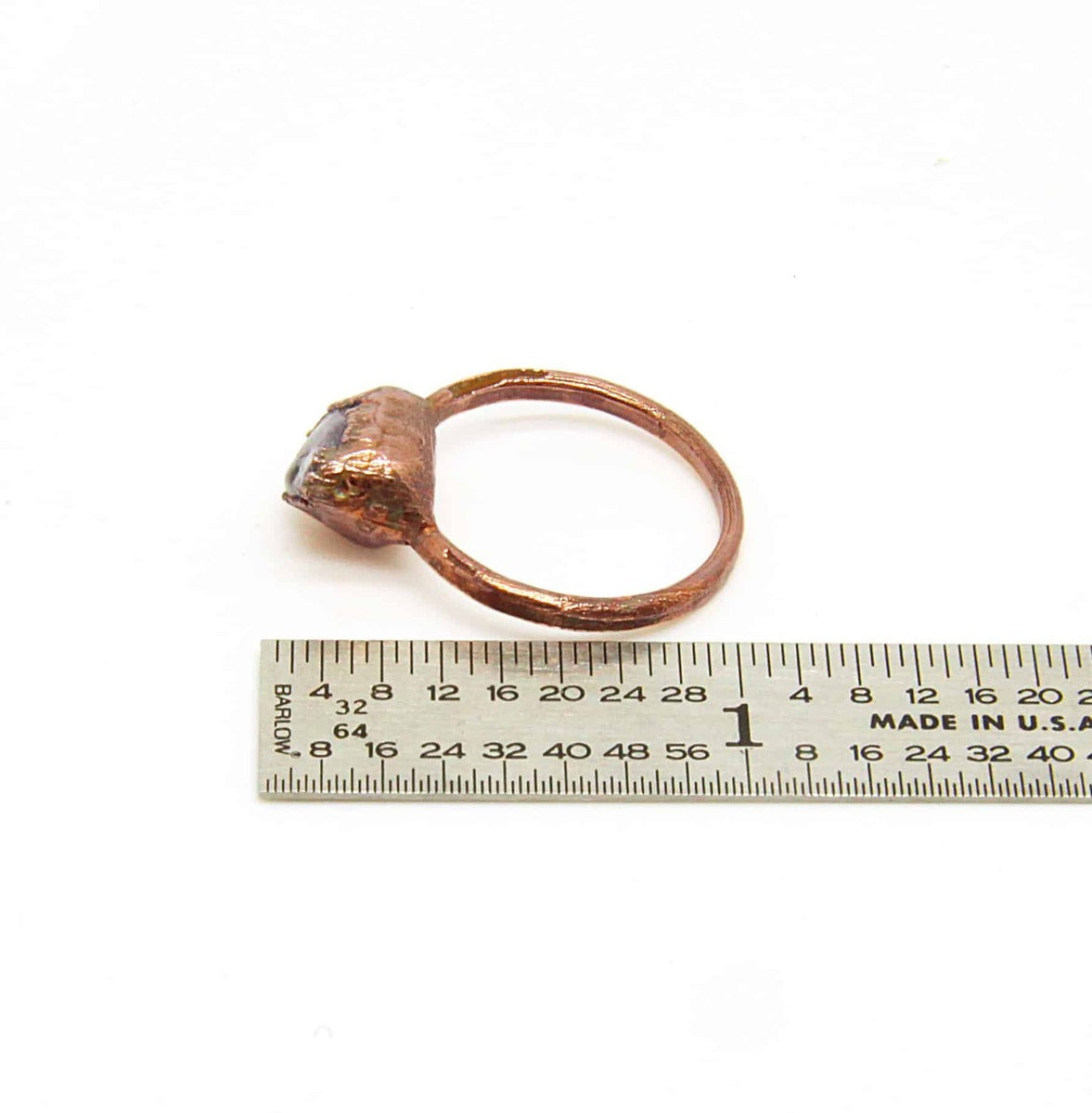 Amethyst Electroformed Copper Ring