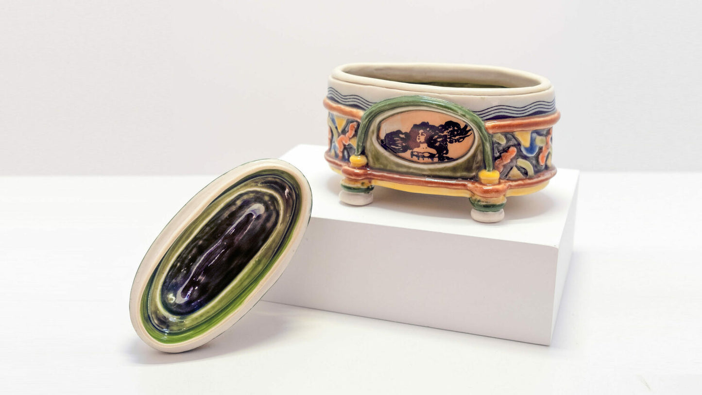 Rounded Lidded Container