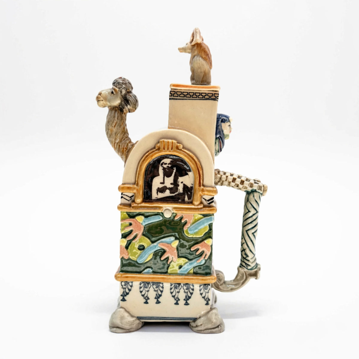 Camel Head with Egyptian Imagery Teapot