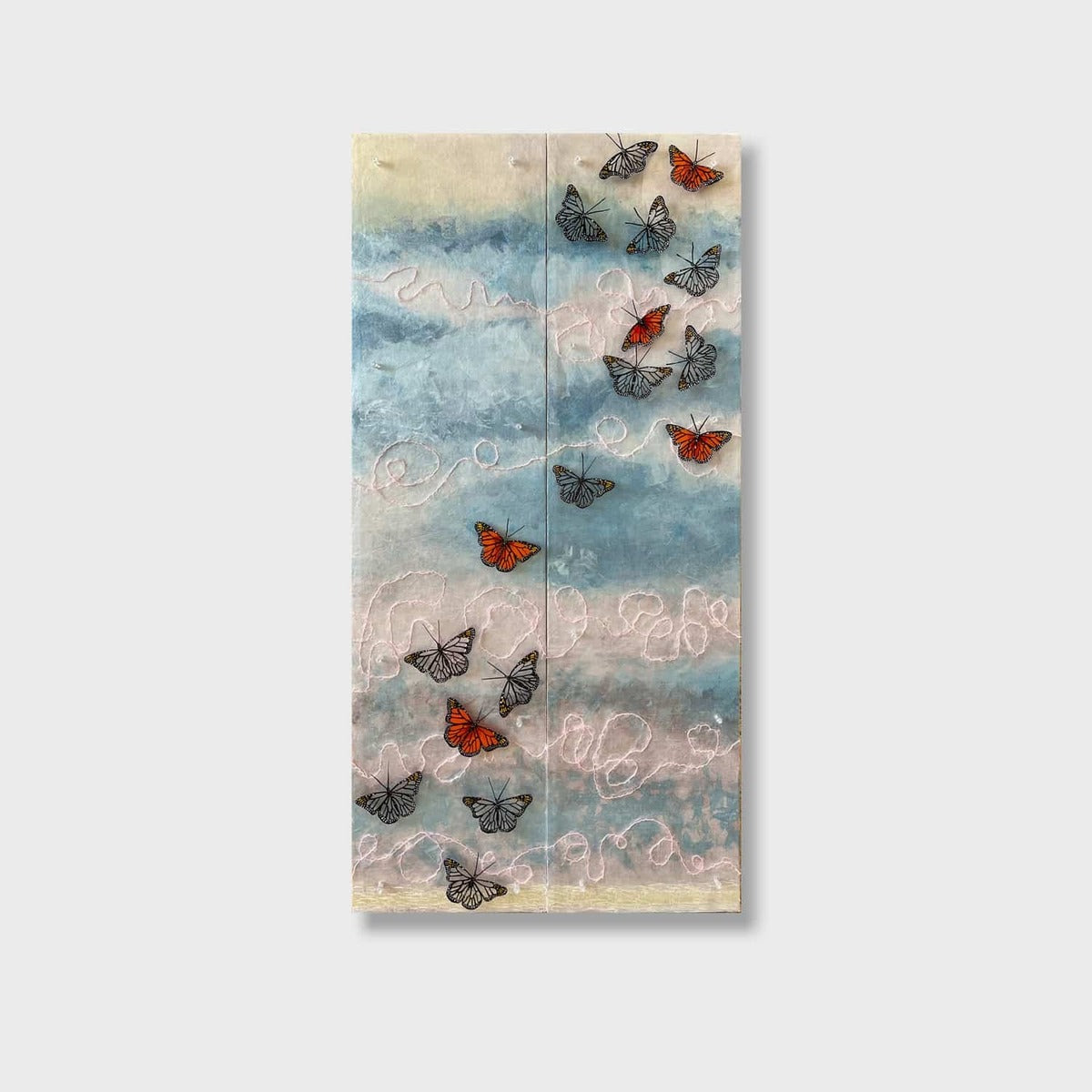 Pink Floss (Diptych)