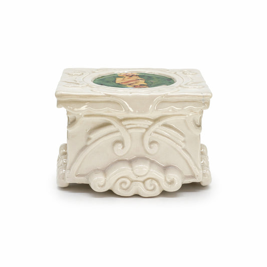 Small White Lidded Box