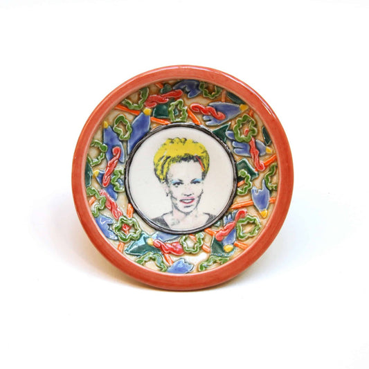 Blonde Portrait Hanging Plate