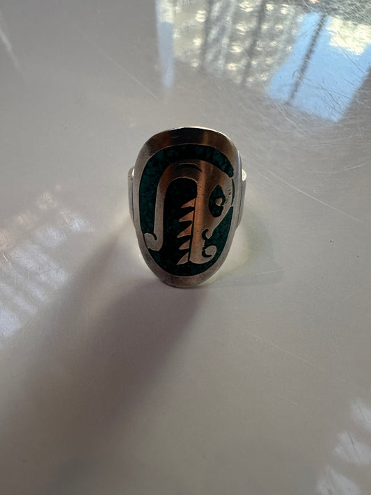 Mexican Ring with Snake Imgage