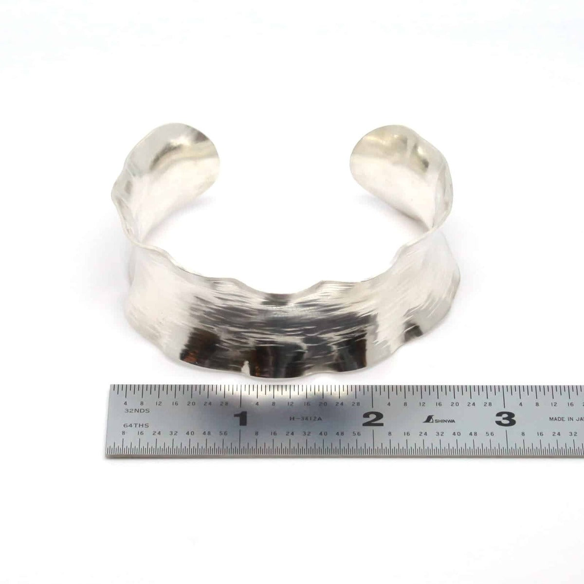 Ruffled Silver Cuff