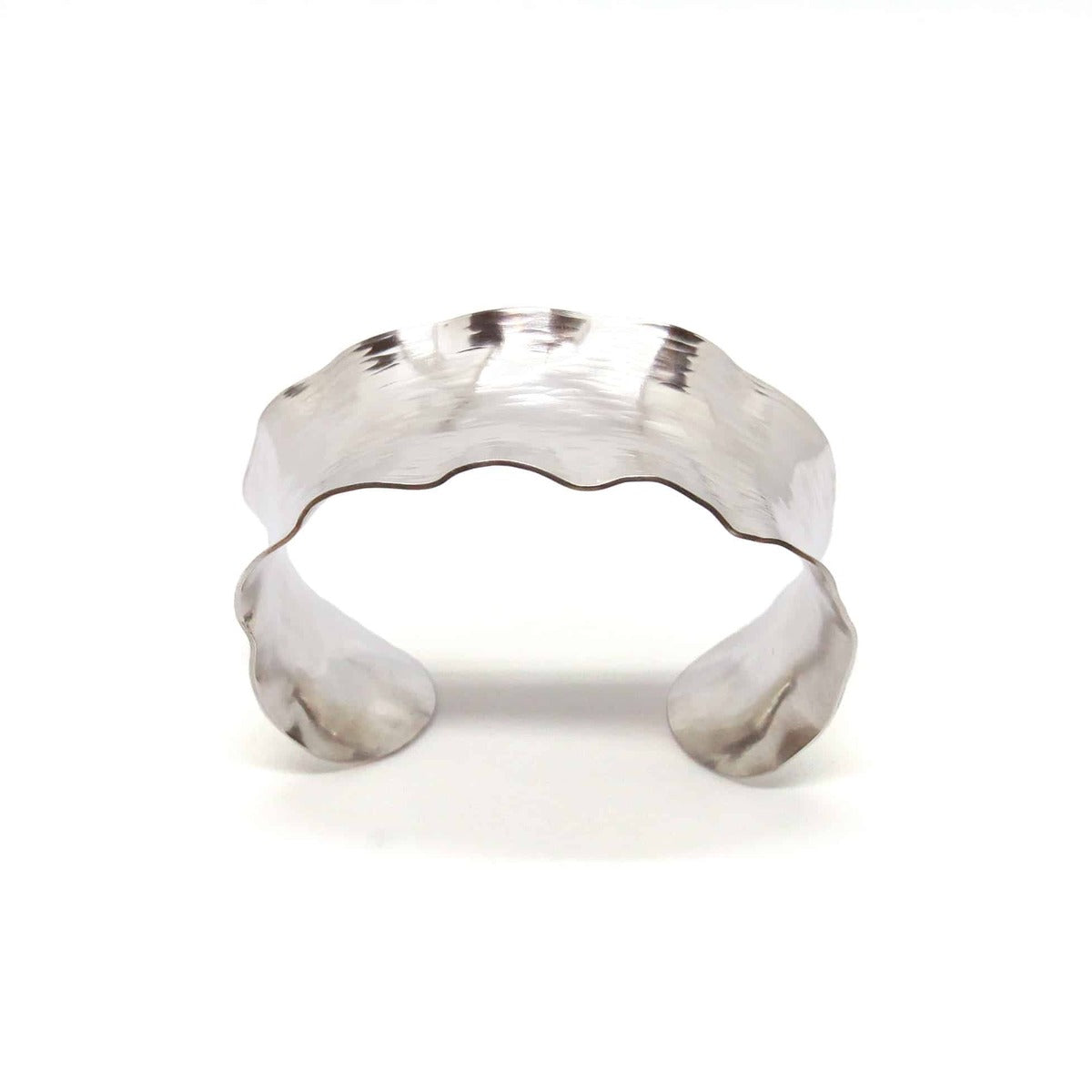 Ruffled Silver Cuff